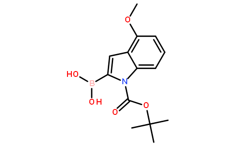 2-硼-4-甲氧基-1H-吲哚-1-羧酸-1-(1,1-二甲基乙基)酯
