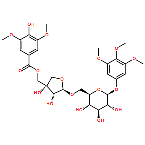 5-O-Syringoylkelampayoside A对照品(标准品) | 1014974-98-1