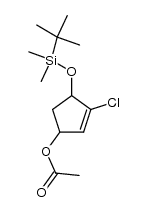 3-acetoxy-5-tert-butyldimethylsilyloxy-1-chlorocyclopentene