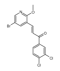 (E)-3-(5-Bromo-2-methoxy-3-pyridinyl)-1-(3,4-dichlorophenyl)-2-propen-1-one