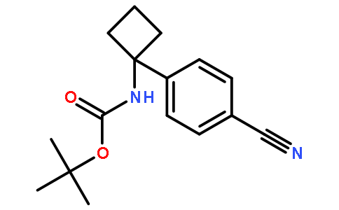 Carbamic acid, N-[1-(4-cyanophenyl)cyclobutyl]-, 1,1-dimethylethyl ester