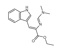 (Z)-2-[(Dimethylamino)methylenamino]-3-(3-indolyl)acrylsaeure-ethylester