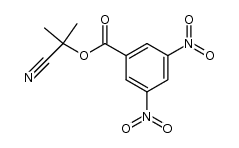 α-(3,5-dinitro-benzoyloxy)-isobutyronitrile