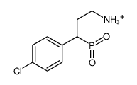 [3-amino-1-(4-chlorophenyl)propyl]-hydroxy-oxophosphanium