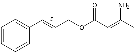 3-氨基－2－丁烯酸肉桂酯