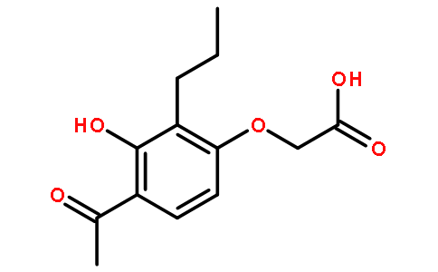 2-(4-acetyl-3-hydroxy-2-propylphenoxy)acetic acid