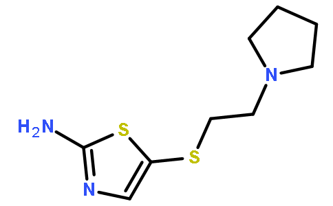 5-(2-(吡咯烷-1-基)乙基硫代)噻唑-2-胺