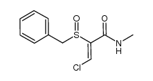 N-methyl-(Z)-3-chloro-2-(benzylsulfinyl)propenamide