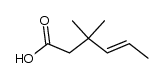 (4E)-3,3-dimethyl-4-hexenoic acid