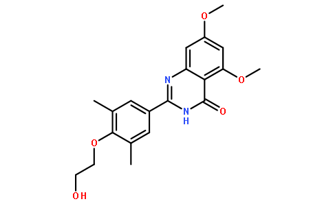 2-[3,5-二甲基-4-(2-羟基乙氧基)苯基]-5,7-二甲氧基喹唑啉-4(3H)-酮