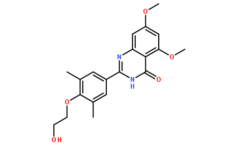 2-[3,5-二甲基-4-(2-羥基乙氧基)苯基]-5,7-二甲氧基喹唑啉-4(3H)-酮