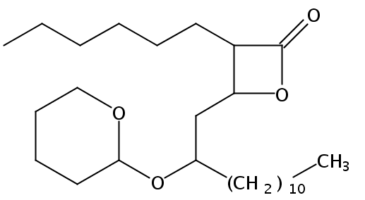 3-hexyl-4-[2-(oxan-2-yloxy)tridecyl]oxetan-2-one