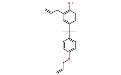 苯酚,  4-[1-甲基-1-[4-(2-丙烯氧基)苯基]乙基]-2-(2-丙烯基)-