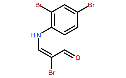 2-bromo-3-(2,4-dibromoanilino)prop-2-enal