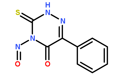 4-nitroso-6-phenyl-3-sulfanylidene-2H-1,2,4-triazin-5-one