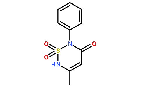 3-methyl-1,1-dioxo-6-phenyl-2H-1,2,6-thiadiazin-5-one
