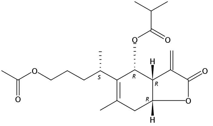 1-0-乙酰-6beta-O-异丁酰旋覆花内酯