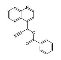 benzoyloxy-[4]quinolyl-acetonitrile