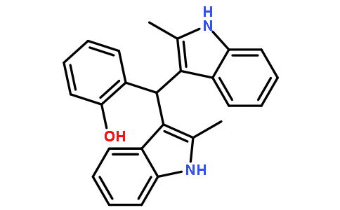 2-[bis(2-methyl-1H-indol-3-yl)methyl]phenol
