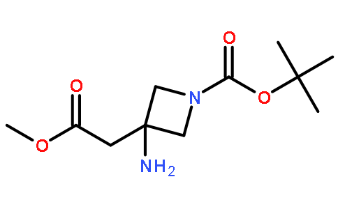 2-Methyl-2-propanyl 3-amino-3-(2-methoxy-2-oxoethyl)-1-azetidinec arboxylate