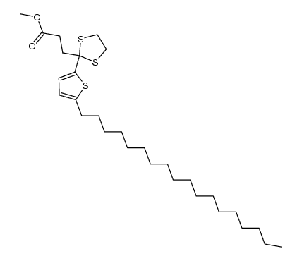 methyl 3-(2-(5-octadecylthiophen-2-yl)-1,3-dithiolan-2-yl)propanoate