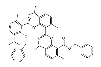 benzyl 2-((2-((2-(benzyloxy)-3-isopropyl-6-methylbenzoyl)oxy)-3-isopropyl-6-methylbenzoyl)oxy)-3-isopropyl-6-methylbenzoate