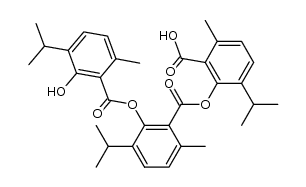 2-((2-((2-hydroxy-3-isopropyl-6-methylbenzoyl)oxy)-3-isopropyl-6-methylbenzoyl)oxy)-3-isopropyl-6-methylbenzoic acid