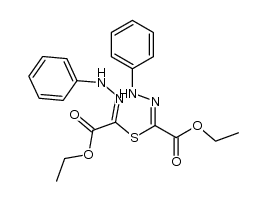 ethyl 2-[2-aza-1-(ethoxycarbonyl)-2-(phenylamino)vinylthio]-3-aza-3-(phenylamino)prop-2-enoate