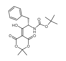 (2'S)-5-[(1-hydroxy-3-phenyl-2-t-butoxycarbonylamino)-propylidene]-2,2-dimethyl-1,3-dioxane-4,6-dione