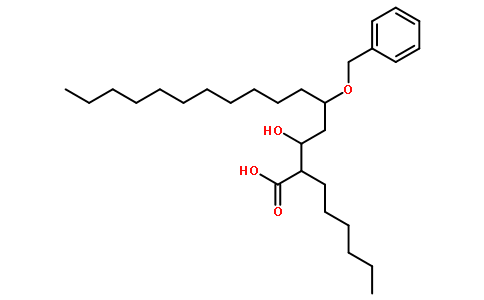 5-(芐氧基)-2-己基-3-羥基十六烷酸