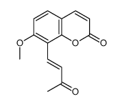 7-甲氧基-8-[(1E)-3-氧代-1-丁烯基]-2H-1-苯并吡喃-2-酮对照品(标准品) | 112789-90-9