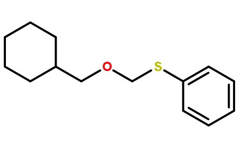 苯,  [(環己基甲氧基甲基)硫代]-