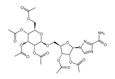 1-[2,3-di-O-acetyl-5-O-(2,3,4,6-tetra-O-acetyl-β-D-glucopyranosyl)-β-D-ribofuranosyl]-1,2,4-triazole-3-carboxamide