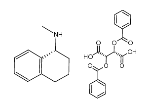 (R)-N-methyl-1,2,3,4-tetrahydro-1-naphthylamine (+)-dibenzoyltartrate