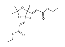 (4R,5R)-{5-[(E)-2''-ethoxycarbonyl-vinyl]-2',2'-dimethyl-[1',3']-dioxolan-4-yl}-(E)-acrylic acid ethyl ester