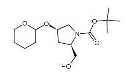 N-α-tert-butyloxycarbonyl-cis-4-(2-tetrahydropyranyloxy)-D-prolinol