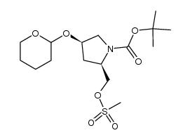 (2R,4R)-tert-butyl 2-(((methylsulfonyl)oxy)methyl)-4-((tetrahydro-2H-pyran-2-yl)oxy)pyrrolidine-1-carboxylate