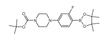 tert-butyl 4-[3-fluoro-4-(4,4,5,5-tetramethyl-1,3,2-dioxaborolan-2-yl)phenyl]piperazine-1-carboxylate