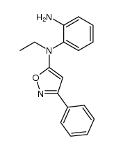 phenyl-3 N-ethyl N-(amino-2 phenyl)amino-5 isoxazole