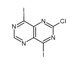 2-chloro-4,8-diiodo-pyrimido[5,4-d]pyrimidine