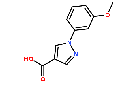 1-(3-甲氧基苯基)吡唑-4-甲酸