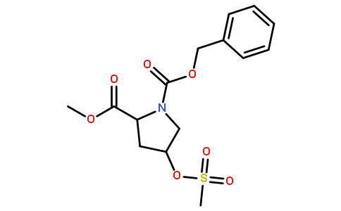 (2S,4R)-Cbz-4-甲磺酰氧基脯氨酸甲酯