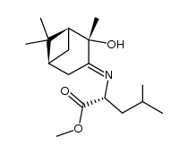 (R)-methyl 2-((E)-((1S,2S,5S)-2-hydroxy-2,6,6-trimethylbicyclo[3.1.1]heptan-3-ylidene)amino)-4-methylpentanoate