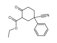 5-cyano-2-oxo-5-phenyl-cyclohexane carboxylic acid ethyl ester