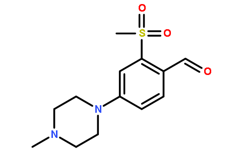2-甲砜基-4-(4-甲基-1-哌嗪基)苯甲醛