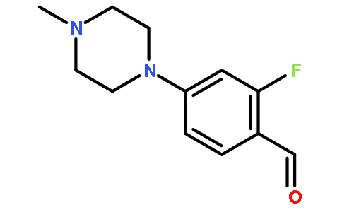 2-氟-4-(4-甲基哌嗪-1-基)苯甲醛