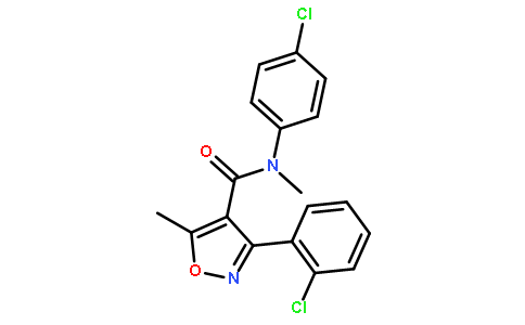 3-(2-氯苯基)-N-(4-氯苯基)-N,5-二甲基-4-異惡唑甲酰胺