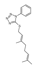 5-[(E)-3,7-dimethyl-2,6-octadienylthio]-1-phenyl-1H-tetrazole