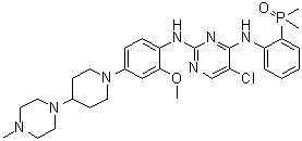 5-氯-N2-[4-[4-(二甲基氨基)-1-哌啶基]-2-甲氧基苯基]-N4-[2-(二甲基亚膦酰)苯基]-2,4-嘧啶二胺