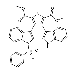 dimethyl 3-(1H-indol-3-yl)-4-(1-(phenylsulfonyl)-1H-indol-3-yl)-1H-pyrrole-2,5-dicarboxylate